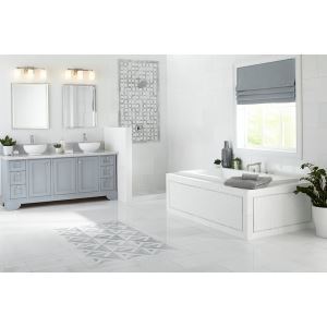 Viviano Thassos Select Polished Marble Tile - 100417328 – Floor & Decor